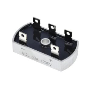 Puente rectificador trifásico SQL50A de 50 amperios para conversión de corriente AC a DC en sistemas industriales