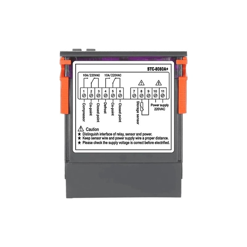 Controlador de Temperatura STC-8080A+ 220v con Defrost - Imagen 2
