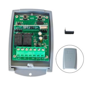 Receptor Universal 12v 24v 433MHz Para Motor de Portón