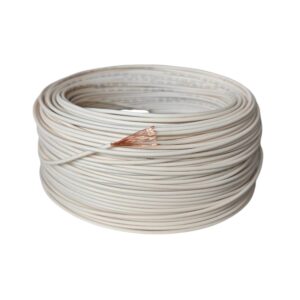 Cable Automotriz de Cobre 16 AWG Blanco TXL 100 Metros