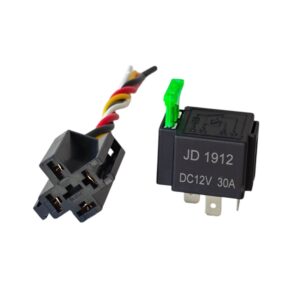 Rele Automotriz 12V 30A con Fusible y Conector